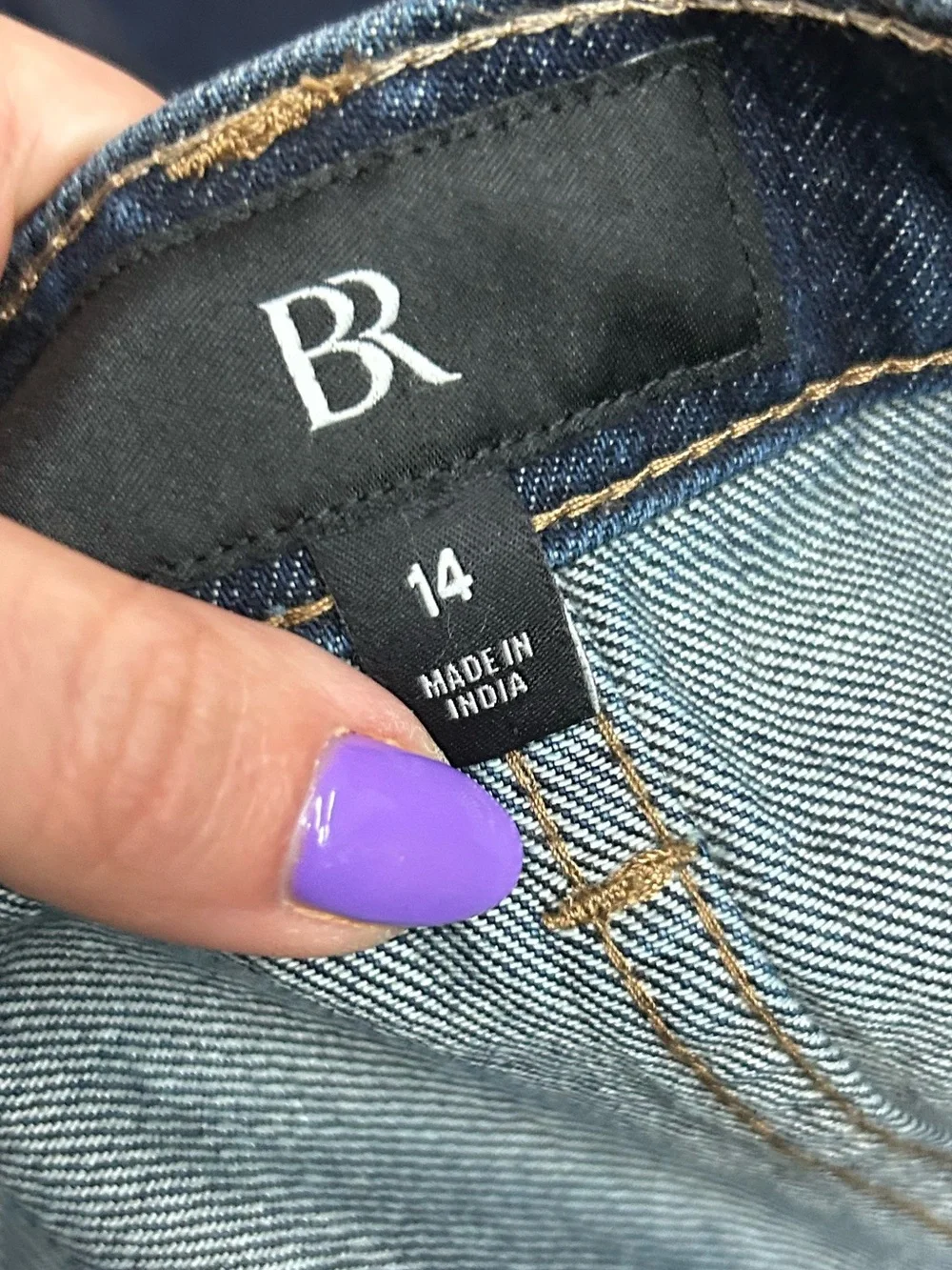 Banana Republic Dark Wash A-Line Denim Midi Skirt 14, Summer Skirt - Picture 4 of 12